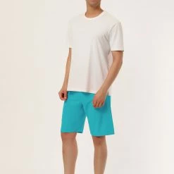 Allegra K Men's Board Shorts Solid Color Elastic Waist Drawstring Beach Swimwear Shorts 37 Allegra K Men's Board Shorts Solid Color Elastic Waist Drawstring Beach Swimwear Shorts