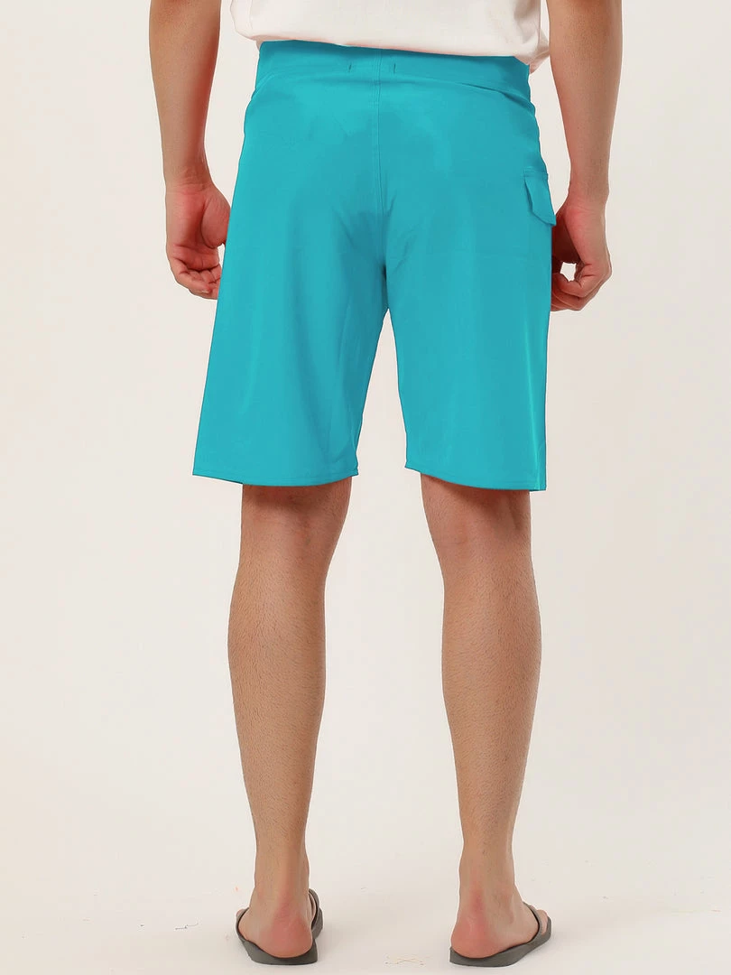 Allegra K Men's Board Shorts Solid Color Elastic Waist Drawstring Beach Swimwear Shorts 20 Allegra K Men's Board Shorts Solid Color Elastic Waist Drawstring Beach Swimwear Shorts