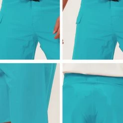 Allegra K Men's Board Shorts Solid Color Elastic Waist Drawstring Beach Swimwear Shorts 39 Allegra K Men's Board Shorts Solid Color Elastic Waist Drawstring Beach Swimwear Shorts