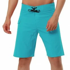 Allegra K Men's Board Shorts Solid Color Elastic Waist Drawstring Beach Swimwear Shorts 34 Allegra K Men's Board Shorts Solid Color Elastic Waist Drawstring Beach Swimwear Shorts