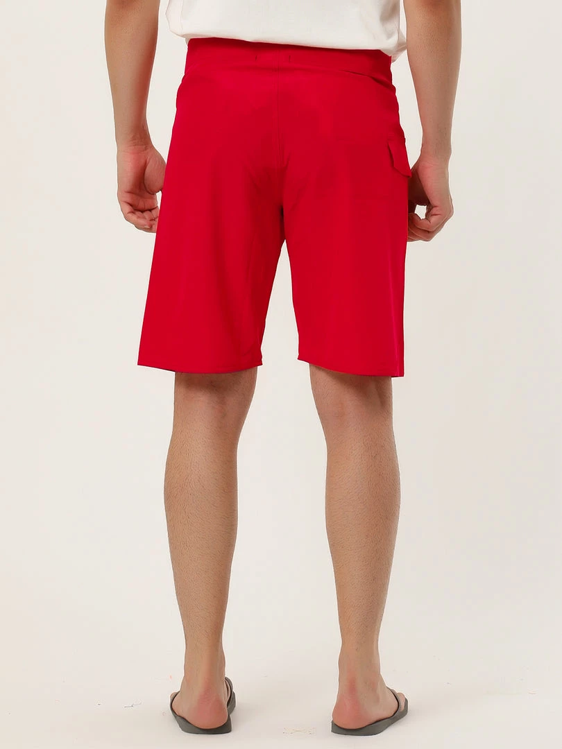 Allegra K Men's Board Shorts Solid Color Elastic Waist Drawstring Beach Swimwear Shorts 8 Allegra K Men's Board Shorts Solid Color Elastic Waist Drawstring Beach Swimwear Shorts