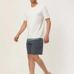 Allegra K Men's Summer Color Block Shorts Drawstring Stripe Swim Beach Board Shorts