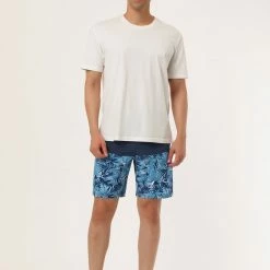 Allegra K Men's Summer Color Block Shorts Drawstring Stripe Swim Beach Board Shorts