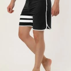 Allegra K Men's Board Shorts Summer Color Block Striped Drawstring Waist Swimwear Shorts 71 Allegra K Men's Board Shorts Summer Color Block Striped Drawstring Waist Swimwear Shorts