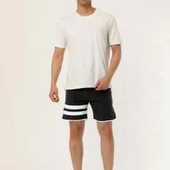 Allegra K Men's Board Shorts Summer Color Block Striped Drawstring Waist Swimwear Shorts 72 Allegra K Men's Board Shorts Summer Color Block Striped Drawstring Waist Swimwear Shorts