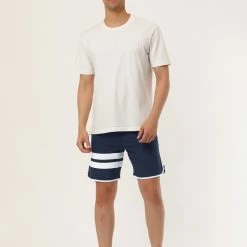 Allegra K Men's Board Shorts Summer Color Block Striped Drawstring Waist Swimwear Shorts 60 Allegra K Men's Board Shorts Summer Color Block Striped Drawstring Waist Swimwear Shorts