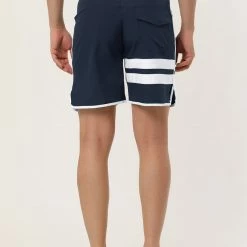 Allegra K Men's Board Shorts Summer Color Block Striped Drawstring Waist Swimwear Shorts 62 Allegra K Men's Board Shorts Summer Color Block Striped Drawstring Waist Swimwear Shorts