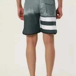 Allegra K Men's Board Shorts Summer Color Block Striped Drawstring Waist Swimwear Shorts 50 Allegra K Men's Board Shorts Summer Color Block Striped Drawstring Waist Swimwear Shorts