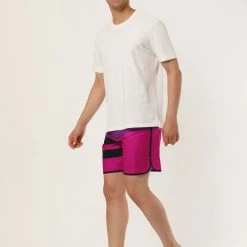 Allegra K Men's Board Shorts Summer Color Block Striped Drawstring Waist Swimwear Shorts 43 Allegra K Men's Board Shorts Summer Color Block Striped Drawstring Waist Swimwear Shorts