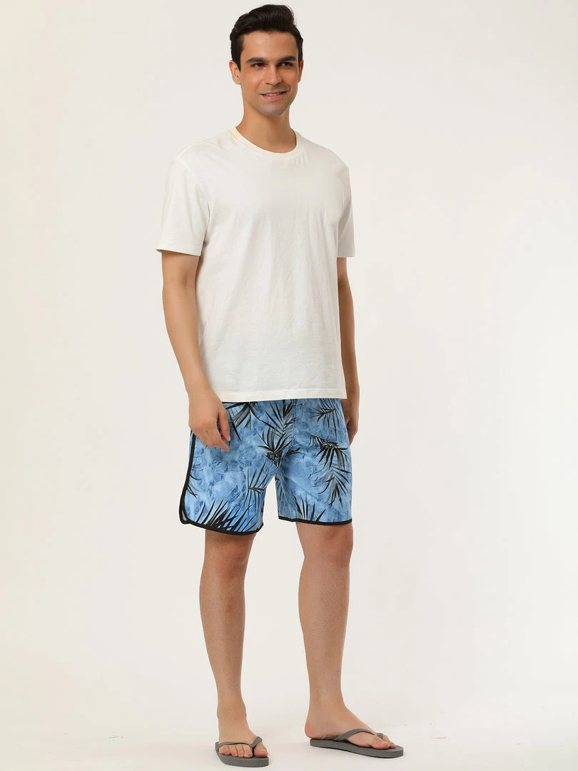 Allegra K Men's Printed Swim Shorts Summer Pattern Beach Surfing Drawstring Board Shorts 25 Allegra K Men's Printed Swim Shorts Summer Pattern Beach Surfing Drawstring Board Shorts
