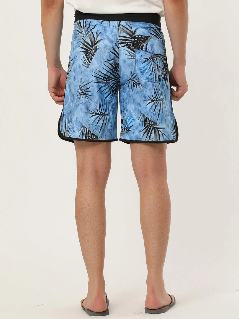 Allegra K Men's Printed Swim Shorts Summer Pattern Beach Surfing Drawstring Board Shorts 26 Allegra K Men's Printed Swim Shorts Summer Pattern Beach Surfing Drawstring Board Shorts
