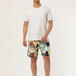 Allegra K Men's Printed Swim Shorts Summer Pattern Beach Surfing Drawstring Board Shorts 36 Allegra K Men's Printed Swim Shorts Summer Pattern Beach Surfing Drawstring Board Shorts