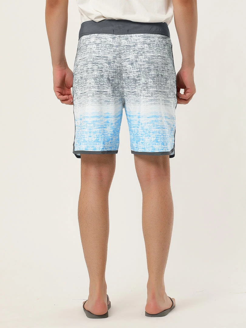 Allegra K Men's Summer Printed Drawstring Color Block Swim Beach Shorts Boardshorts 44 Allegra K Men's Summer Printed Drawstring Color Block Swim Beach Shorts Boardshorts