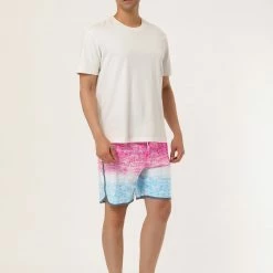 Allegra K Men's Summer Printed Drawstring Color Block Swim Beach Shorts Boardshorts 79 Allegra K Men's Summer Printed Drawstring Color Block Swim Beach Shorts Boardshorts