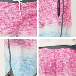 Allegra K Men's Summer Printed Drawstring Color Block Swim Beach Shorts Boardshorts 81 Allegra K Men's Summer Printed Drawstring Color Block Swim Beach Shorts Boardshorts