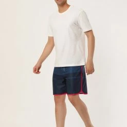 Allegra K Men's Summer Printed Drawstring Color Block Swim Beach Shorts Boardshorts 67 Allegra K Men's Summer Printed Drawstring Color Block Swim Beach Shorts Boardshorts