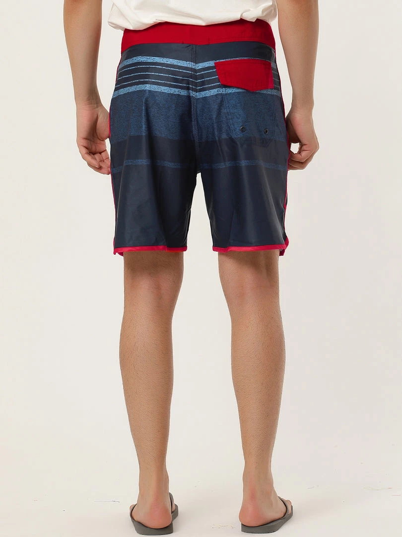 Allegra K Men's Summer Printed Drawstring Color Block Swim Beach Shorts Boardshorts 26 Allegra K Men's Summer Printed Drawstring Color Block Swim Beach Shorts Boardshorts