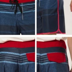 Allegra K Men's Summer Printed Drawstring Color Block Swim Beach Shorts Boardshorts 69 Allegra K Men's Summer Printed Drawstring Color Block Swim Beach Shorts Boardshorts