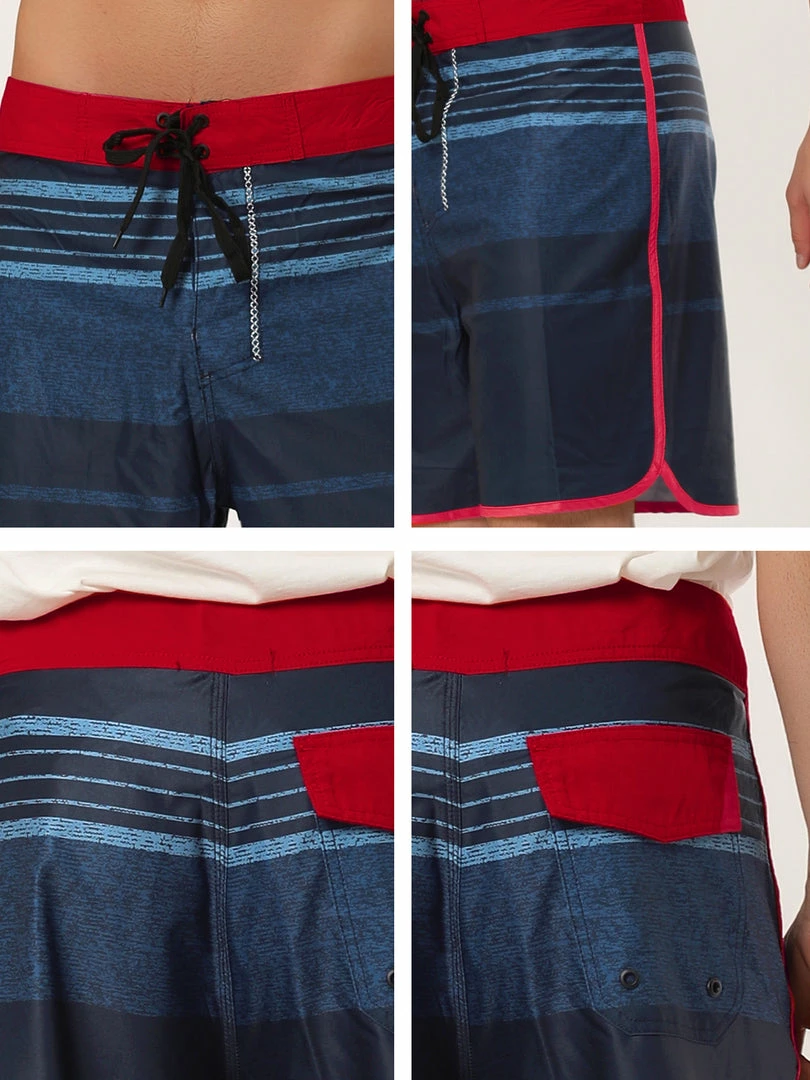 Allegra K Men's Summer Printed Drawstring Color Block Swim Beach Shorts Boardshorts 27 Allegra K Men's Summer Printed Drawstring Color Block Swim Beach Shorts Boardshorts