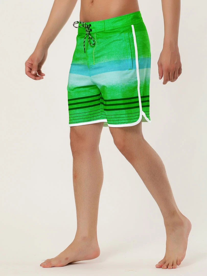 Allegra K Men's Summer Printed Drawstring Color Block Swim Beach Shorts Boardshorts 17 Allegra K Men's Summer Printed Drawstring Color Block Swim Beach Shorts Boardshorts