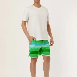 Allegra K Men's Summer Printed Drawstring Color Block Swim Beach Shorts Boardshorts 61 Allegra K Men's Summer Printed Drawstring Color Block Swim Beach Shorts Boardshorts