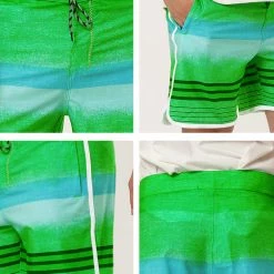 Allegra K Men's Summer Printed Drawstring Color Block Swim Beach Shorts Boardshorts 63 Allegra K Men's Summer Printed Drawstring Color Block Swim Beach Shorts Boardshorts