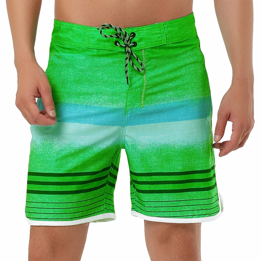 Allegra K Men's Summer Printed Drawstring Color Block Swim Beach Shorts Boardshorts 16 Allegra K Men's Summer Printed Drawstring Color Block Swim Beach Shorts Boardshorts