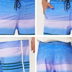 Allegra K Men's Summer Printed Drawstring Color Block Swim Beach Shorts Boardshorts 57 Allegra K Men's Summer Printed Drawstring Color Block Swim Beach Shorts Boardshorts