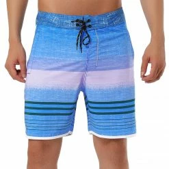 Allegra K Men's Summer Printed Drawstring Color Block Swim Beach Shorts Boardshorts 52 Allegra K Men's Summer Printed Drawstring Color Block Swim Beach Shorts Boardshorts