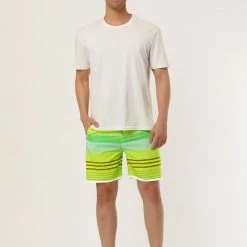 Allegra K Men's Summer Printed Drawstring Color Block Swim Beach Shorts Boardshorts 48 Allegra K Men's Summer Printed Drawstring Color Block Swim Beach Shorts Boardshorts