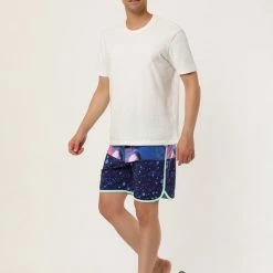 Allegra K Men's Swim Shorts Summer Contrast Color Drawstring Waist Beach Board Shorts 67 Allegra K Men's Swim Shorts Summer Contrast Color Drawstring Waist Beach Board Shorts