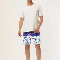 Allegra K Men's Swim Shorts Summer Contrast Color Drawstring Waist Beach Board Shorts 54 Allegra K Men's Swim Shorts Summer Contrast Color Drawstring Waist Beach Board Shorts