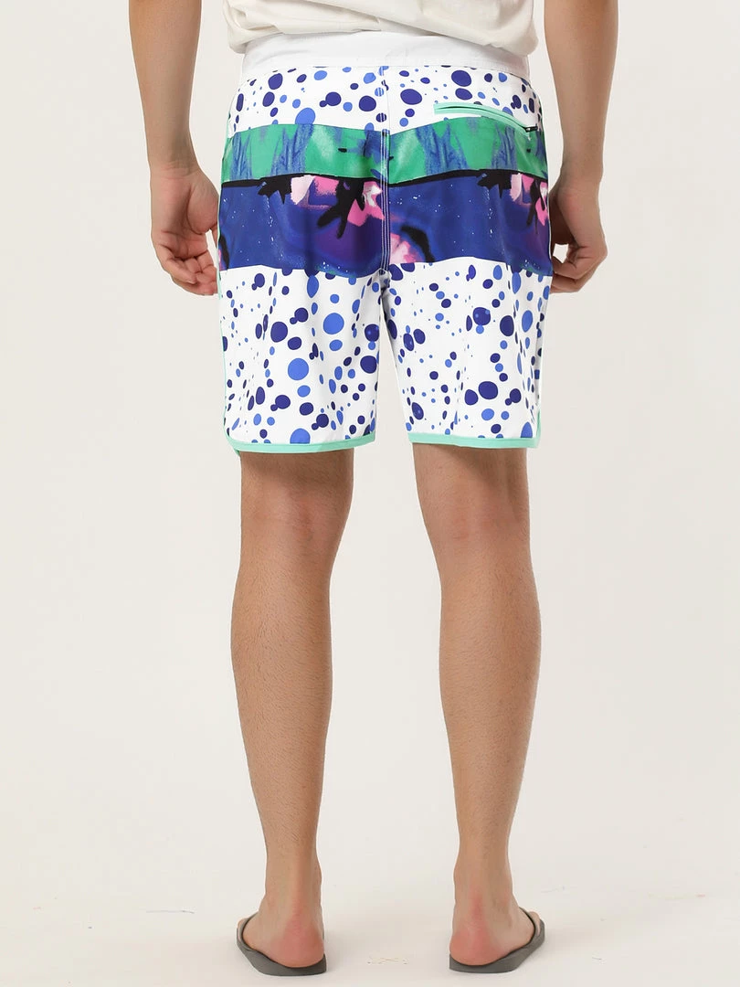 Allegra K Men's Swim Shorts Summer Contrast Color Drawstring Waist Beach Board Shorts 20 Allegra K Men's Swim Shorts Summer Contrast Color Drawstring Waist Beach Board Shorts