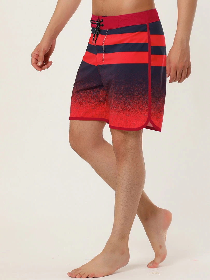 Allegra K Men's Swim Shorts Summer Contrast Color Drawstring Waist Beach Board Shorts 11 Allegra K Men's Swim Shorts Summer Contrast Color Drawstring Waist Beach Board Shorts