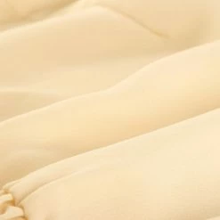 Allegra K Women's Ruffle V-Neck Long Sleeve Chiffon Smocked Waist Blouse