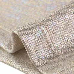 Allegra K Women's Party Club Glitter Long Puff Sleeve Metallic Shiny Tops