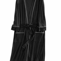 Allegra K Men's Knit Bathrobe Lightweight Sleepwear Spa Long Bathing Robe Pajamas With Belt 16 Allegra K Men's Knit Bathrobe Lightweight Sleepwear Spa Long Bathing Robe Pajamas With Belt