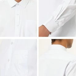 Allegra K Men's Dress Solid Shirt Regular Fit Long Sleeve Button Down Work Office Shirt 63 Allegra K Men's Dress Solid Shirt Regular Fit Long Sleeve Button Down Work Office Shirt