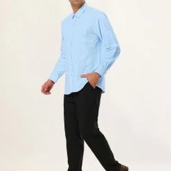 Allegra K Men's Dress Solid Shirt Regular Fit Long Sleeve Button Down Work Office Shirt 67 Allegra K Men's Dress Solid Shirt Regular Fit Long Sleeve Button Down Work Office Shirt