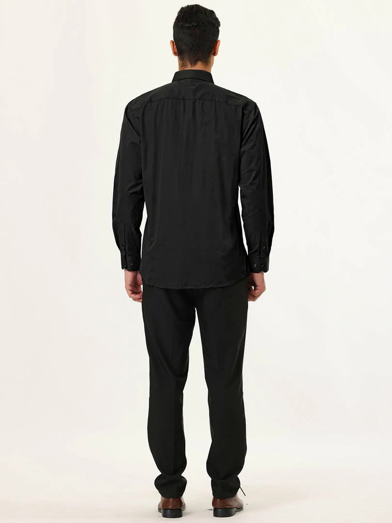 Allegra K Men's Dress Solid Shirt Regular Fit Long Sleeve Button Down Work Office Shirt 8 Allegra K Men's Dress Solid Shirt Regular Fit Long Sleeve Button Down Work Office Shirt