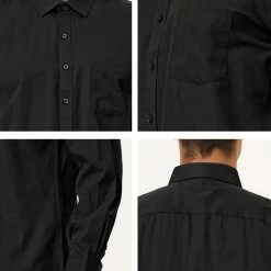 Allegra K Men's Dress Solid Shirt Regular Fit Long Sleeve Button Down Work Office Shirt 45 Allegra K Men's Dress Solid Shirt Regular Fit Long Sleeve Button Down Work Office Shirt