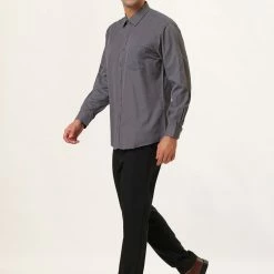 Allegra K Men's Dress Solid Shirt Regular Fit Long Sleeve Button Down Work Office Shirt 49 Allegra K Men's Dress Solid Shirt Regular Fit Long Sleeve Button Down Work Office Shirt