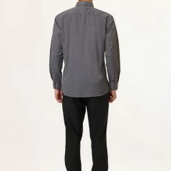 Allegra K Men's Dress Solid Shirt Regular Fit Long Sleeve Button Down Work Office Shirt 50 Allegra K Men's Dress Solid Shirt Regular Fit Long Sleeve Button Down Work Office Shirt