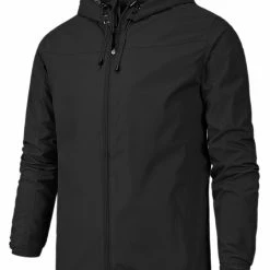Allegra K Men's Hoodie Windbreaker Sports Hiking Cycling Lined Outdoor Drawstring Zipper Jackets 76 Allegra K Men's Hoodie Windbreaker Sports Hiking Cycling Lined Outdoor Drawstring Zipper Jackets