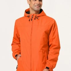 Allegra K Men's Hoodie Windbreaker Sports Hiking Cycling Lined Outdoor Drawstring Zipper Jackets 95 Allegra K Men's Hoodie Windbreaker Sports Hiking Cycling Lined Outdoor Drawstring Zipper Jackets