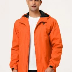 Allegra K Men's Hoodie Windbreaker Sports Hiking Cycling Lined Outdoor Drawstring Zipper Jackets 96 Allegra K Men's Hoodie Windbreaker Sports Hiking Cycling Lined Outdoor Drawstring Zipper Jackets