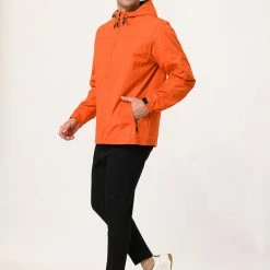 Allegra K Men's Hoodie Windbreaker Sports Hiking Cycling Lined Outdoor Drawstring Zipper Jackets 97 Allegra K Men's Hoodie Windbreaker Sports Hiking Cycling Lined Outdoor Drawstring Zipper Jackets