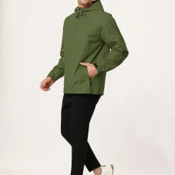 Allegra K Men's Hoodie Windbreaker Sports Hiking Cycling Lined Outdoor Drawstring Zipper Jackets 91 Allegra K Men's Hoodie Windbreaker Sports Hiking Cycling Lined Outdoor Drawstring Zipper Jackets