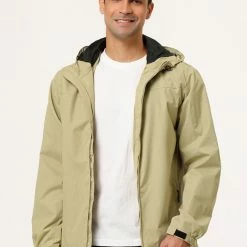 Allegra K Men's Hoodie Windbreaker Sports Hiking Cycling Lined Outdoor Drawstring Zipper Jackets 66 Allegra K Men's Hoodie Windbreaker Sports Hiking Cycling Lined Outdoor Drawstring Zipper Jackets