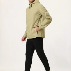 Allegra K Men's Hoodie Windbreaker Sports Hiking Cycling Lined Outdoor Drawstring Zipper Jackets 67 Allegra K Men's Hoodie Windbreaker Sports Hiking Cycling Lined Outdoor Drawstring Zipper Jackets